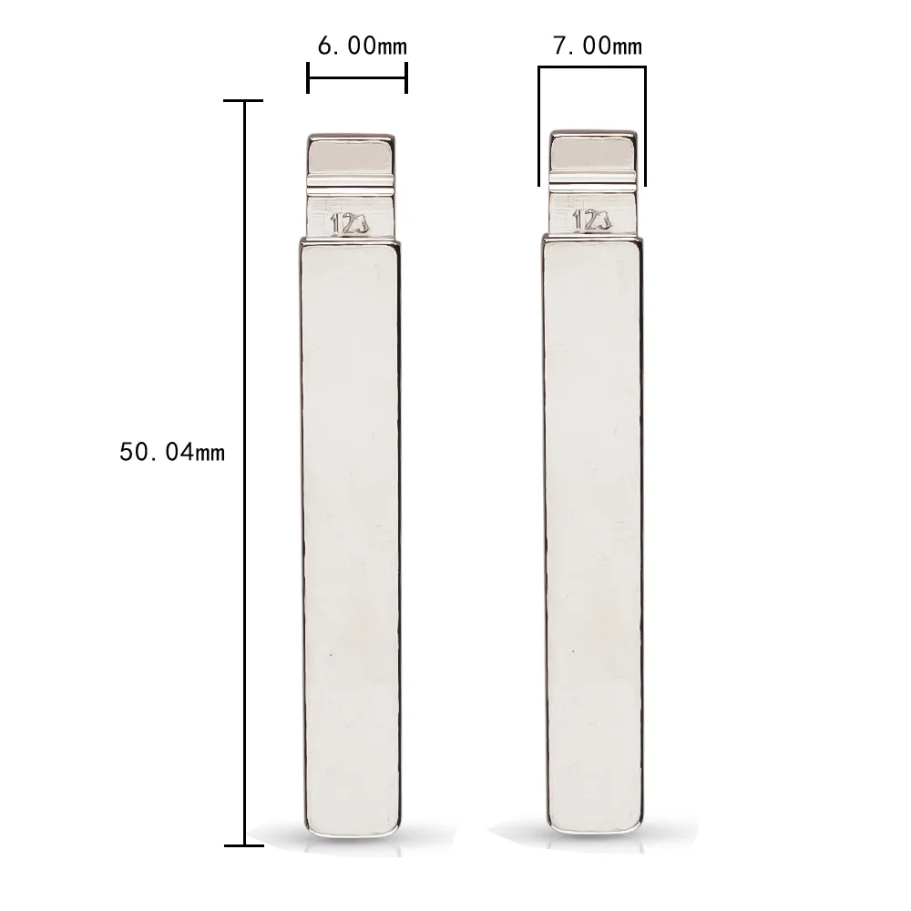 10pcs 123# TOY2014 Metal Uncut Blank Flip Remote Key Blade for Toyota New Models COROLLA for Keydiy KD Xhorse VVDI JMD Remote