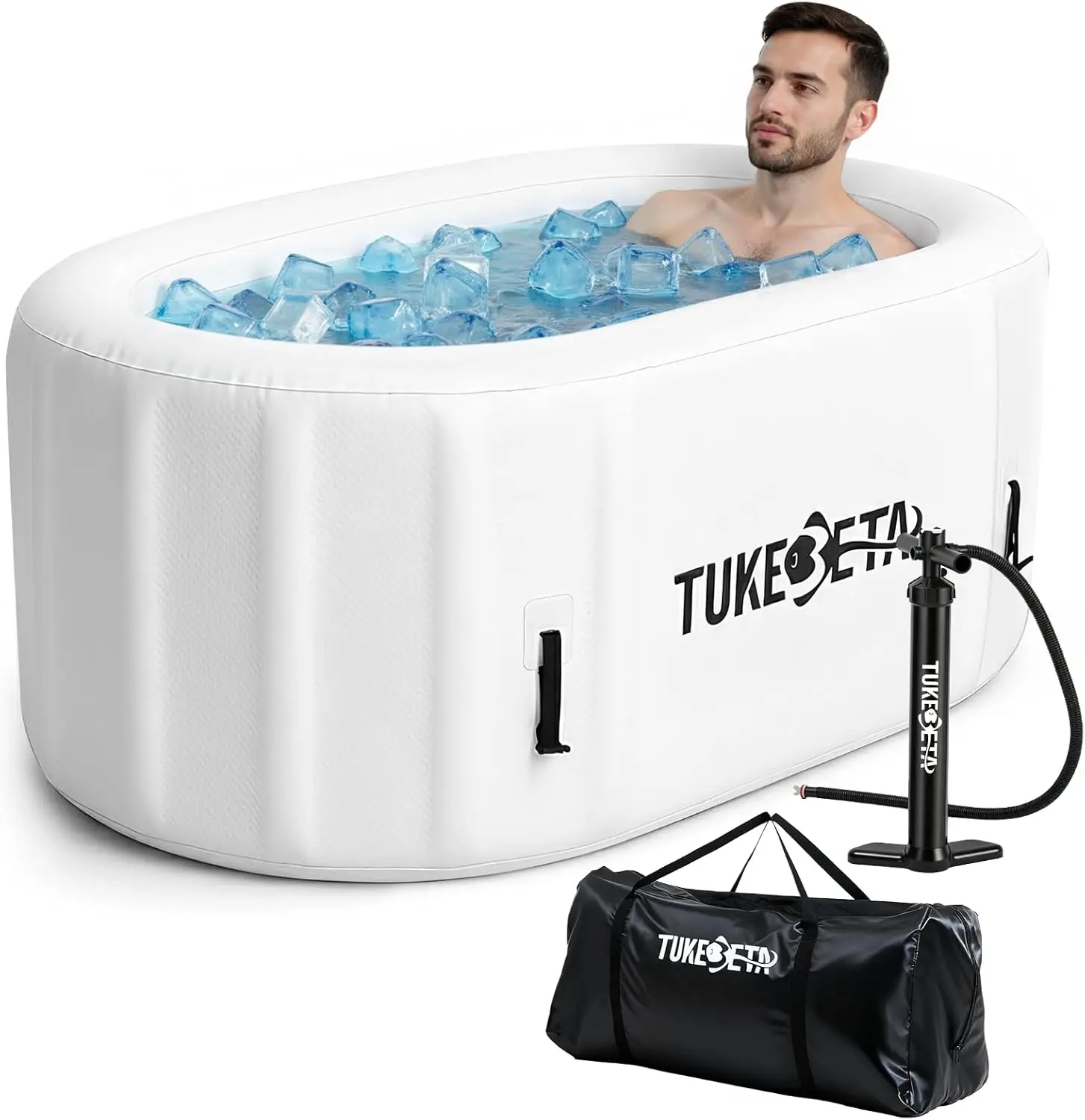 

Portable Inflatable Cold Plunge Tub For Recovery Water Chiller Compatible Fits Tall Athletic Ice Bath Tub