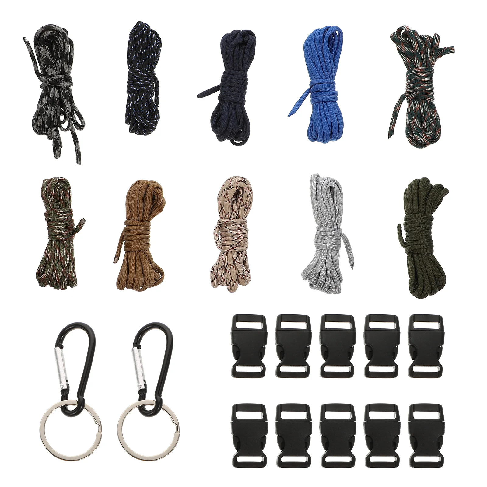 

Portable Climbing Ropes High Strength Camping Outdoor Gear Durable Safety Rope Set Multifunction Compact