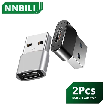 2 pièces USB vers Type C Adaptateur OTG USB USB-C MÂLE VERS MICRO USB Convertisseur femelle pour Macbook Samsung S20 connecteur USBC OTG 12 meilleurs adaptateurs micro USB vers USB-C en vente - No4