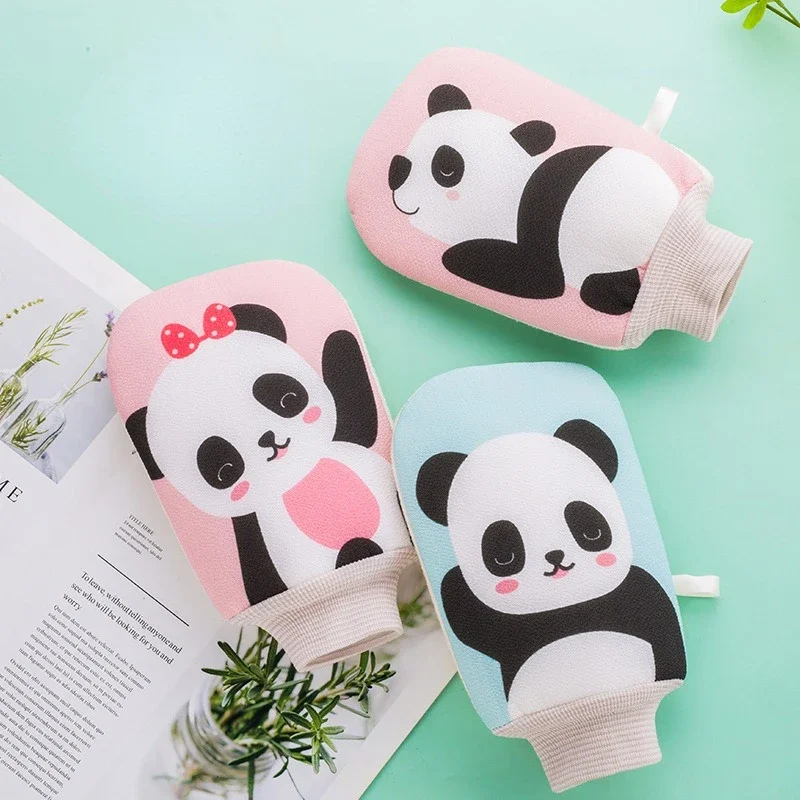 Guantes de ducha duraderos y engrosados de doble cara, guantes de exfoliación de Hammam marroquí, masaje de bronceado Facial corporal, caliente