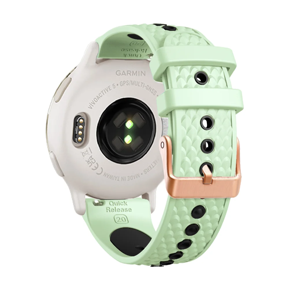 Ремешок для часов 20 мм для Garmin Forerunner 570 42 мм 165 158 55 Vivoactive 6/5/3/Venu 2 Plus sq2, силиконовый браслет, ремешок для часов, браслет