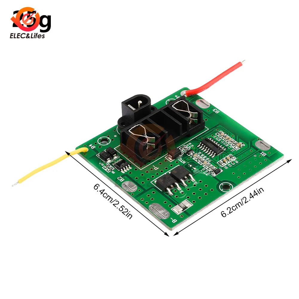 BMS 5S 12A 21V Li-ion Lipo 18650 Battery Cell Charge Board Overcharge/Short Circuit Protection With DC Connector