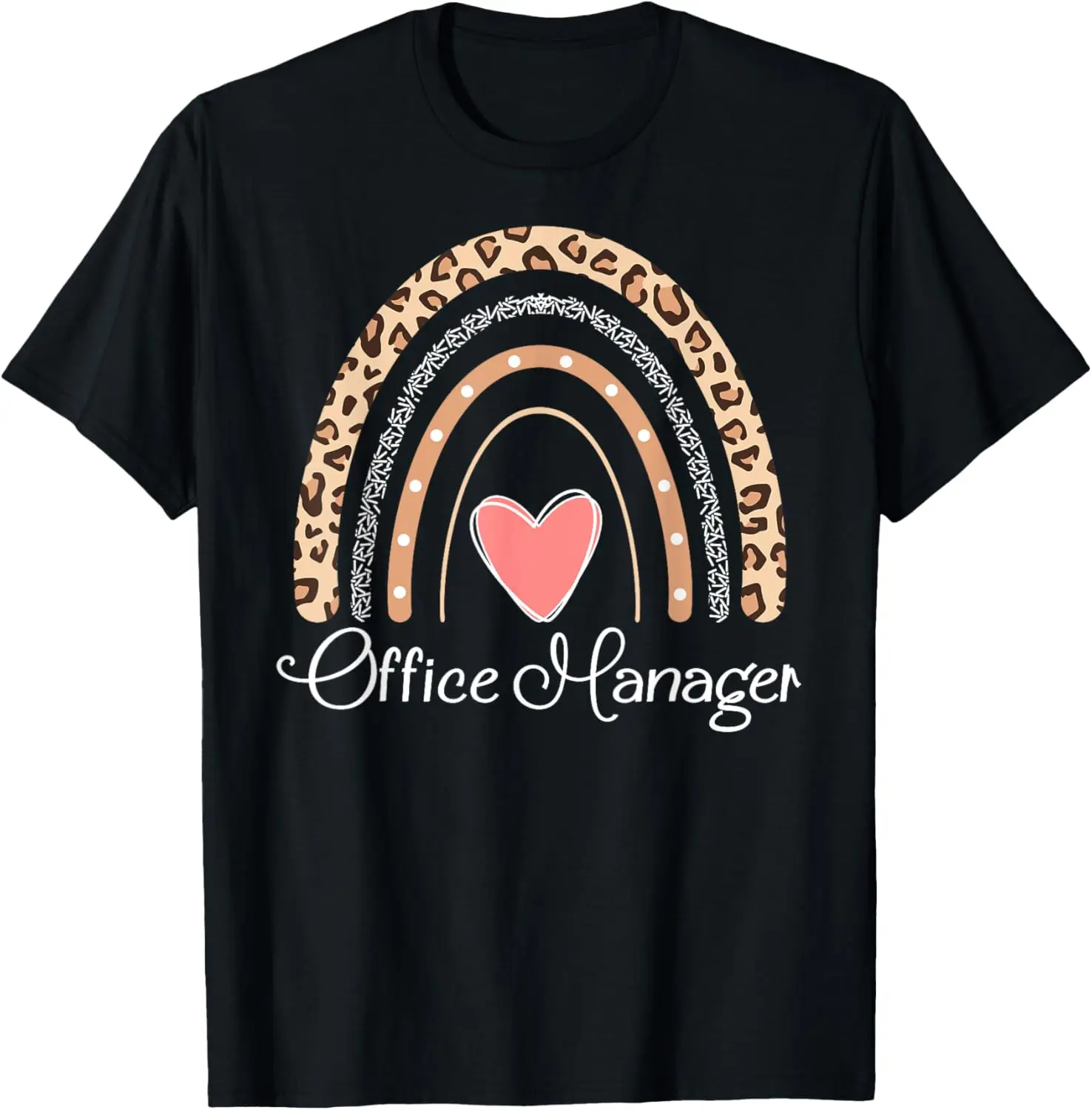 

Футболка Office Manager Boho Rainbow Funny School Office Manager