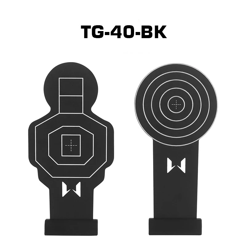 Bersaglio da tiro per allenamento WST, materiale durevole in lega di alluminio, trattamento di passivazione dei bordi, taglio Laser, installazione facile