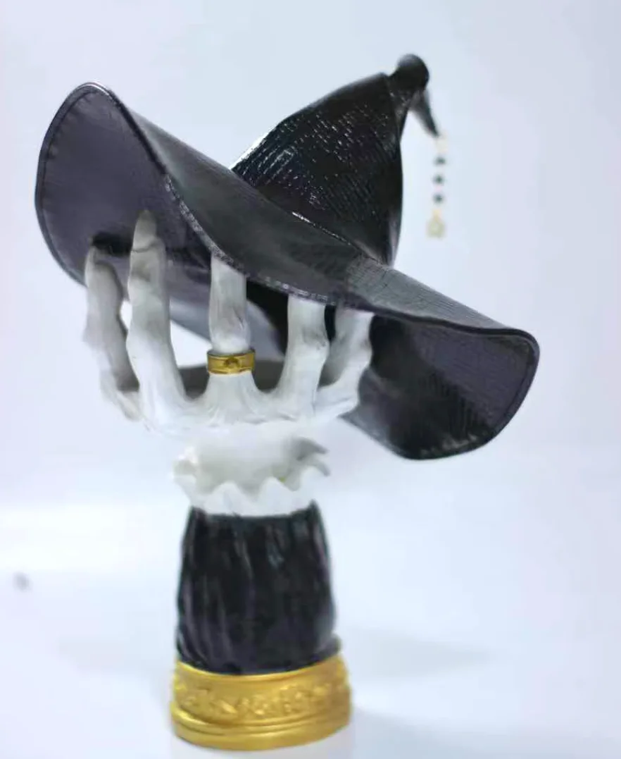 

bjd doll hat suitable for 1/3 1/4 1/6 size black pu leather Mamba snake pattern texture soft leather magic hats doll accessories