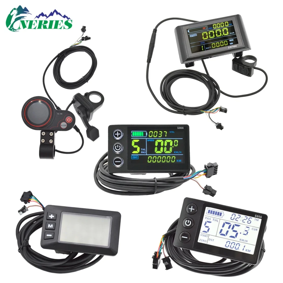 Electric Bicycle 13A/18A/25A/28A/38A Brushless Motor Controller LCD Display Intelligent Control Multiple Specifications