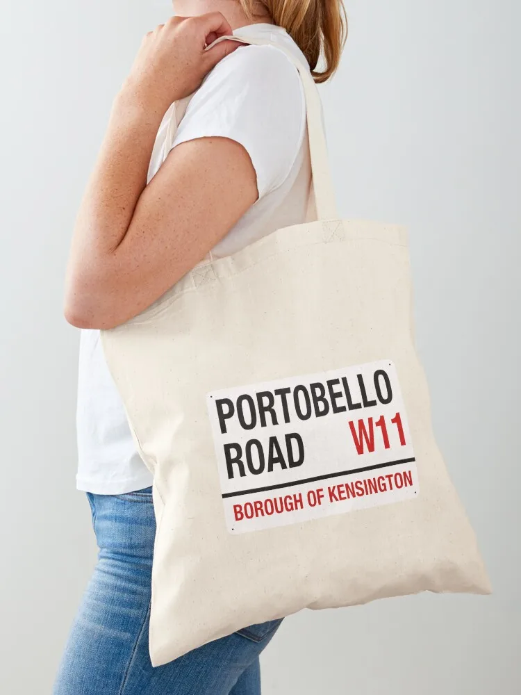 Bolsa de tela PORTOBELLO ROAD W11 SIGNAGE, bolsa de compras, bolsa para dulces