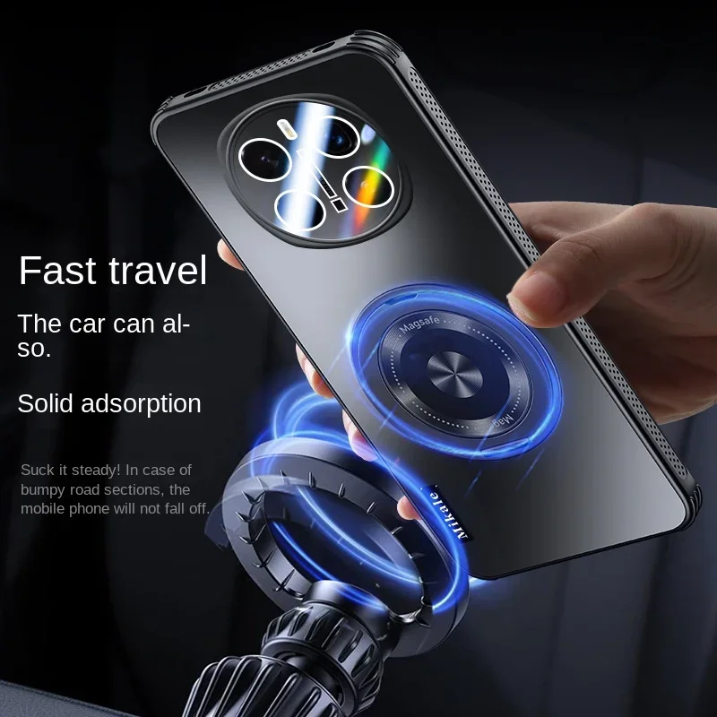 Magnetyczne etui do bezprzewodowego ładowania Magsafe dla Huawei Honor Magic 7 Pro Magic7lite Wstrząsoodporny uchwyt pierścieniowy dla Magic7 6pro — zdjęcie produktu 4