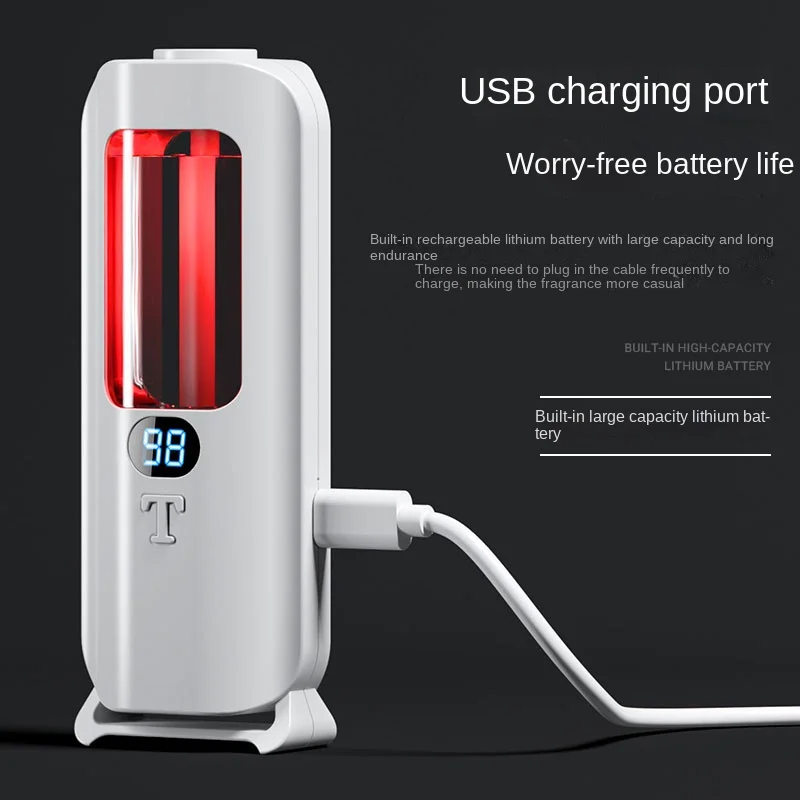 Automatic Aromatherapy Machine And Air Humidifier With Digital Display And Colored Lights -Machine Office Home, And Bathroom