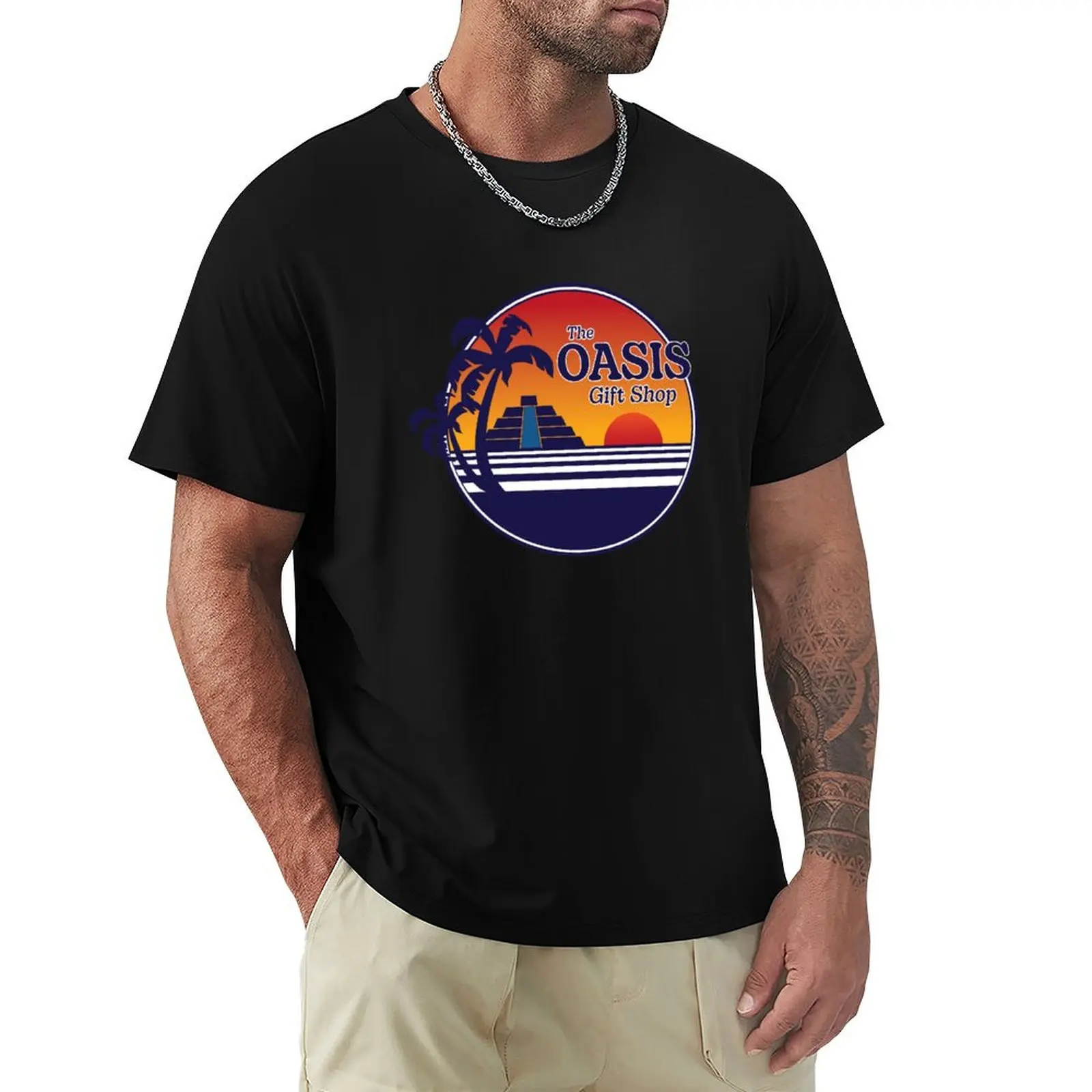 

Oasis Gift Shop T-Shirt clothes cotton man t-shirts oversized graphic tee heavyweights men workout shirt