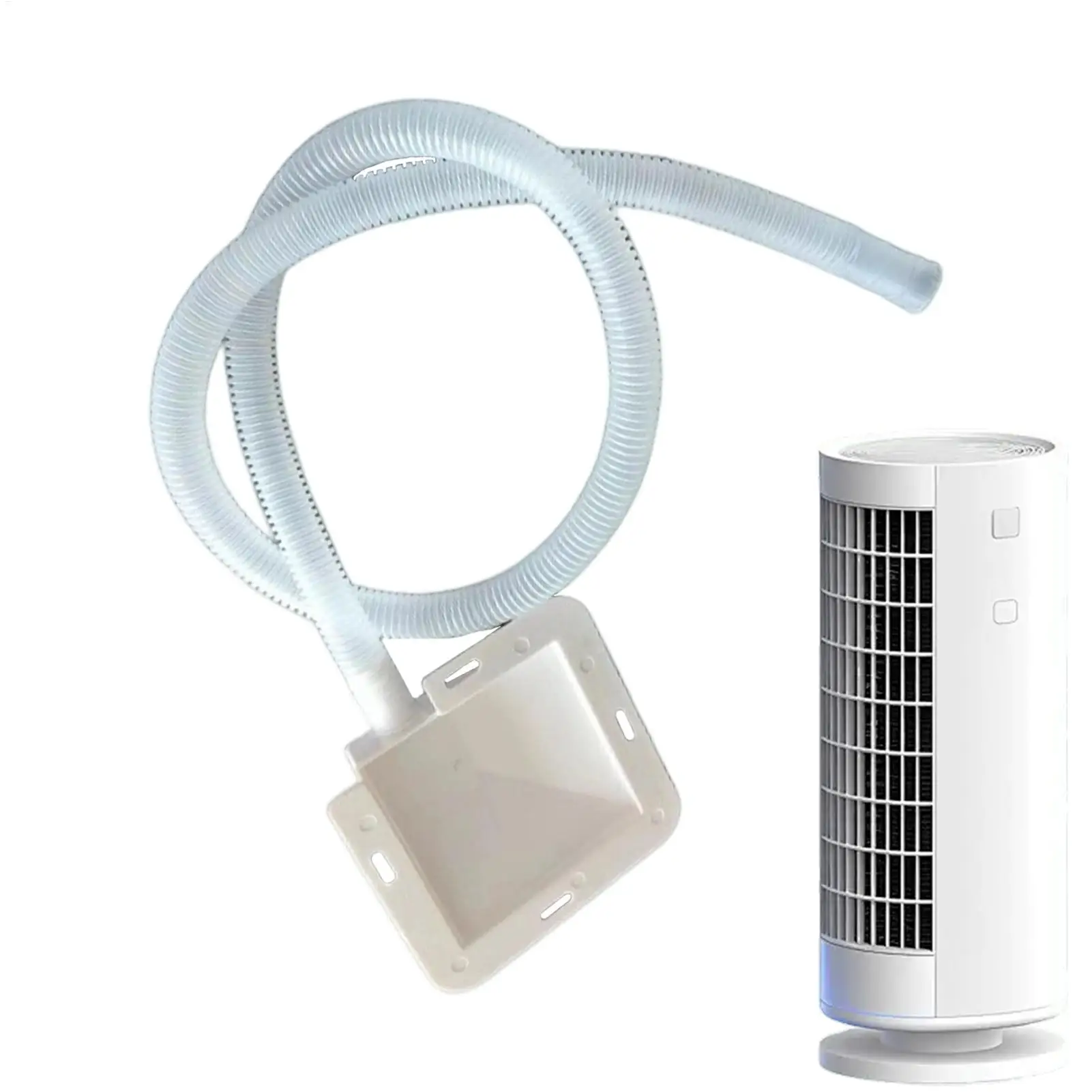 Air Conditioner Drip Pan Leakproof Condensate Tray with Drain Hose Portable AC Drip Catcher Universal Window Unit Accessories