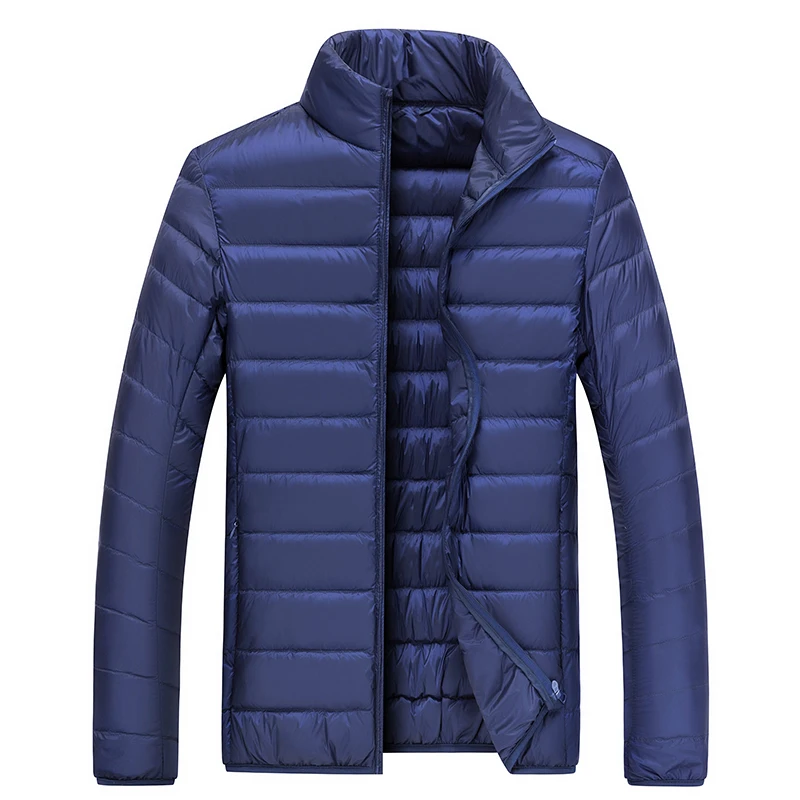 Chaqueta impermeable de plumón de pato para hombre, parka con capucha para todas las estaciones, 6XL, invierno, 50%