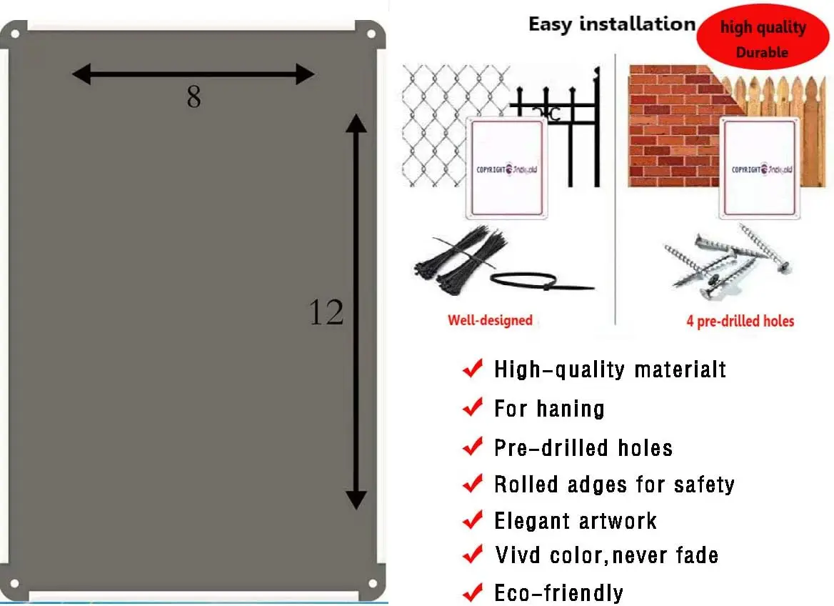 قيادة SJKY لعلامة عتيقة مقاومة للعوامل الجوية من الألومنيوم JFK في الستينيات