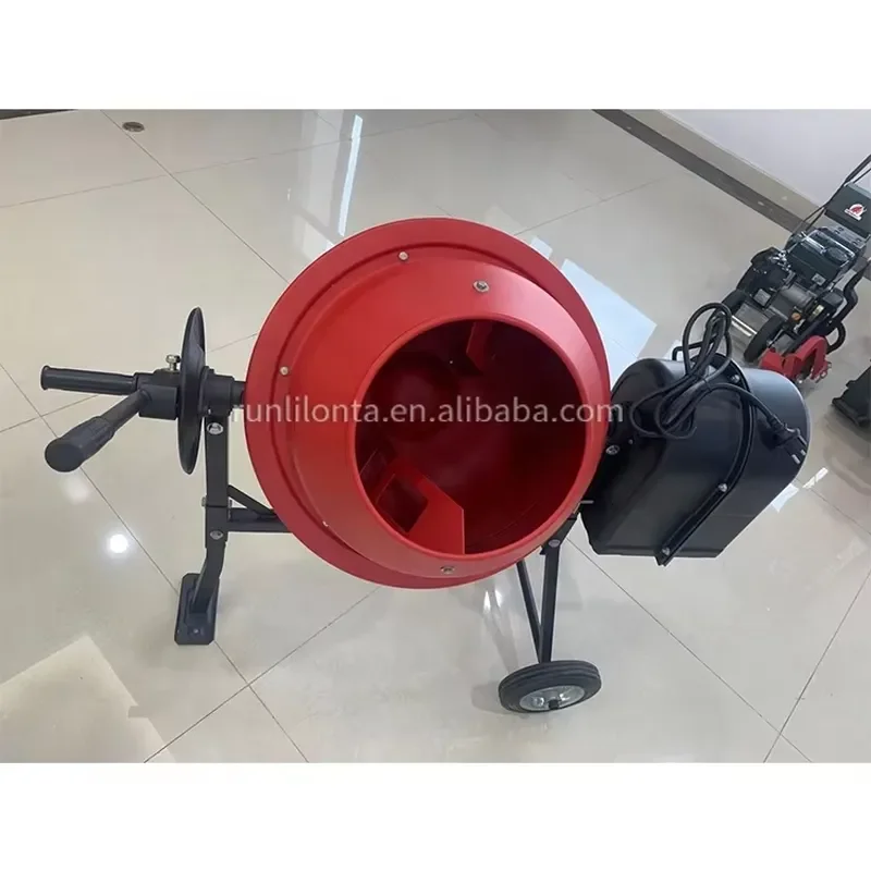 LONTA CM180 180L Cement Mixer Small Portable Mobile Mini Home Use Electric Mud Mortar Cement Concrete Mixer Machine for Sale