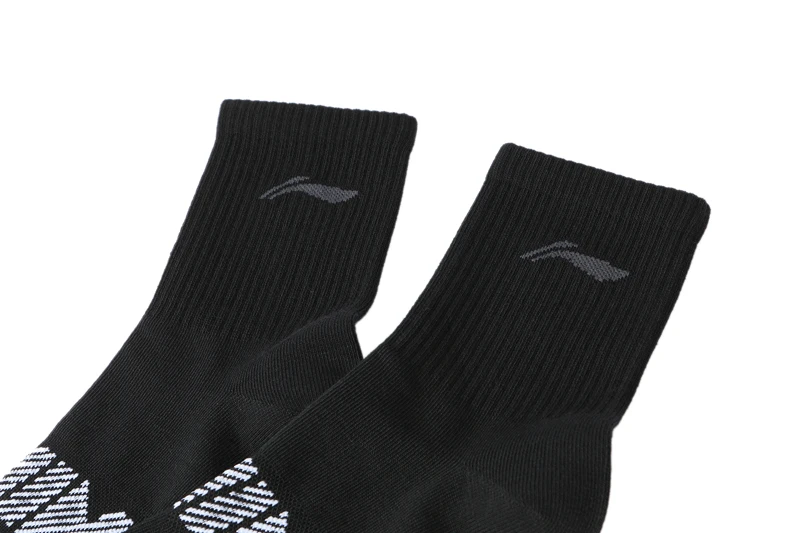 Li-Ning Unisex 3 Paar Socken im Sportstil für Herren und Damen, 22-28 cm, atmungsaktiv, mit LiNing-Schriftzug, atmungsaktive Sportsocken, AWTV005 – Detail 9
