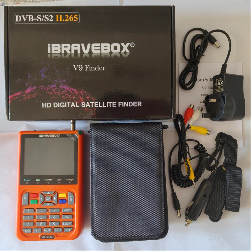 3.5 inch LCD ibravebox V9 Finder Digital Satellite TV Finder DVB-S2 DVB-S Signal Finder Meter Satellite Finder PK V8 Finder 2