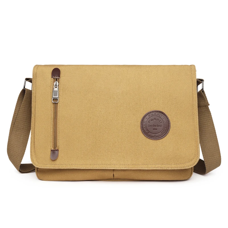 Męskie płócienna torba na ramię proste praktyczne wygodna torba kurierska męskie torby szkolne sportowe torebki Crossbody Designer Heren Crossbag