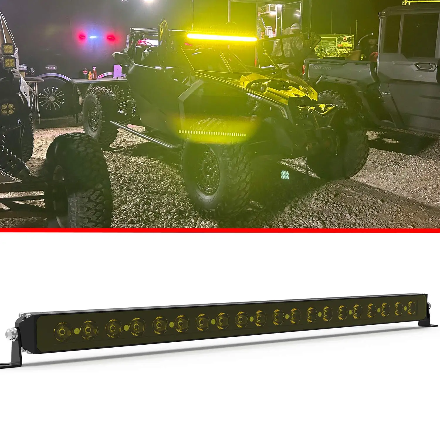 

YBYZ 22-дюймовый однорядный светодиодный светильник 4x4 для бездорожья, 120 Вт, супер яркий светодиодный светильник для вождения для ATV UTV, бампер, фара на крыше 12 В 24 В