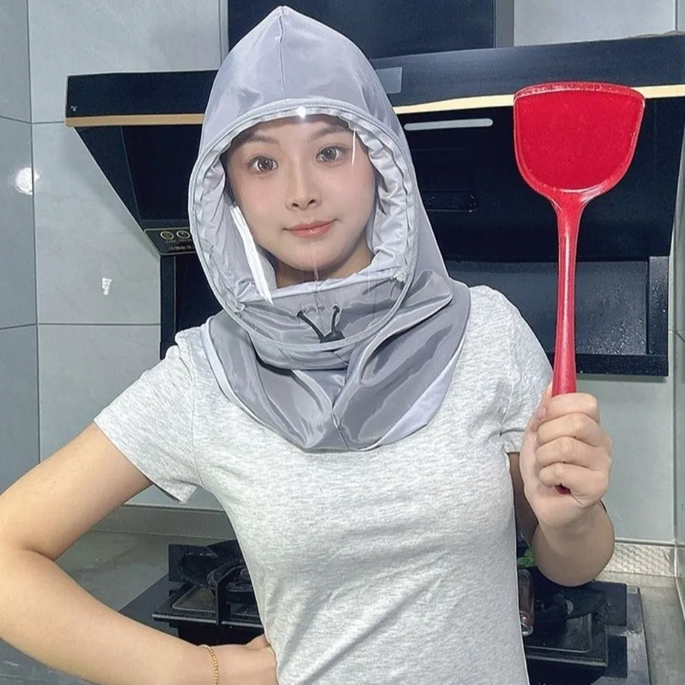 Splash Resistant Protective Mask Saliva-Proof Dust Proof Kitchen Face Shield Polyester Anti Oil Splash Head Mounted Mask