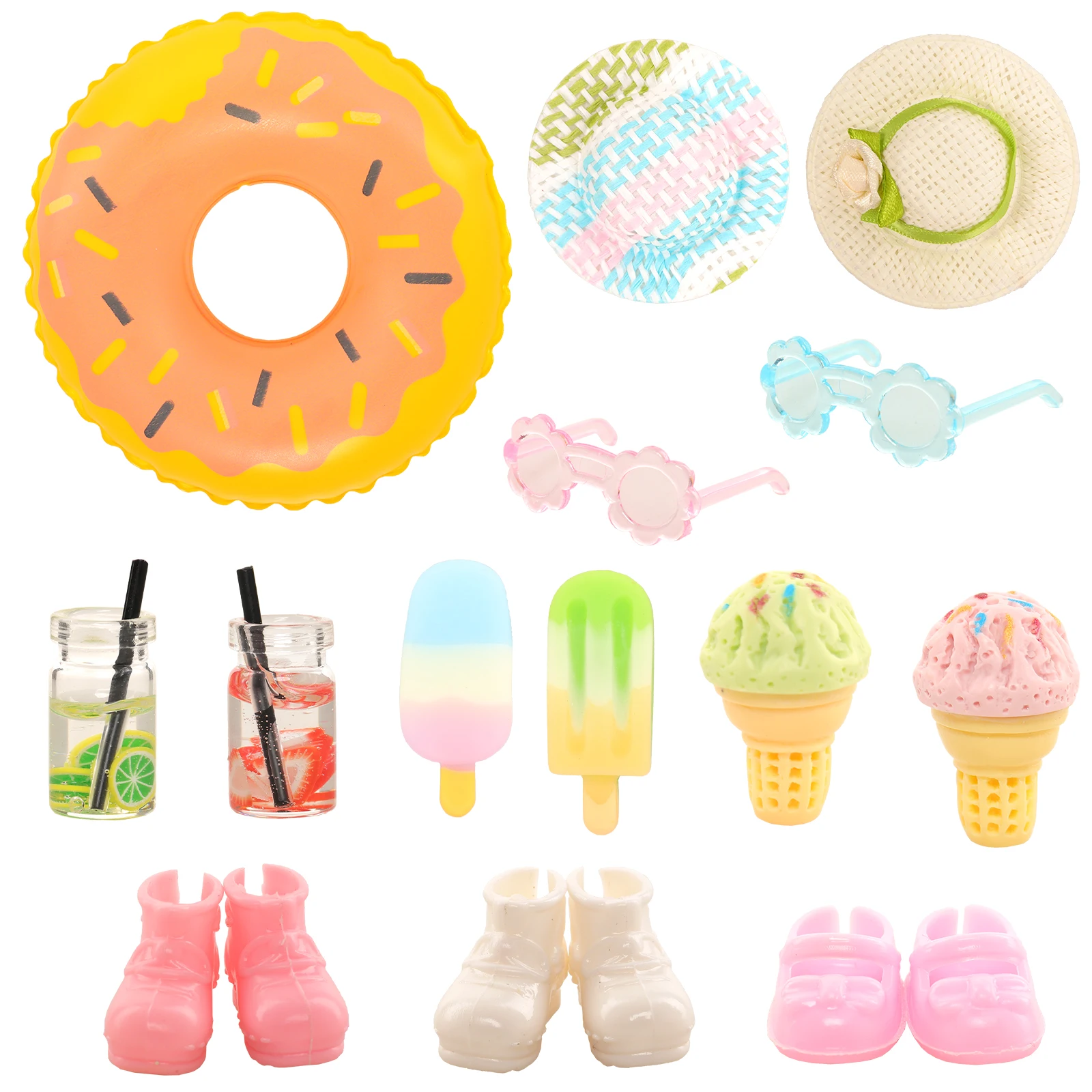 Barwa Fashion Doll Mix and Match 25 Sets=3 Sets of Skirts+6 Pieces of Swimsuits Doll Accessories Best Birthday Gift