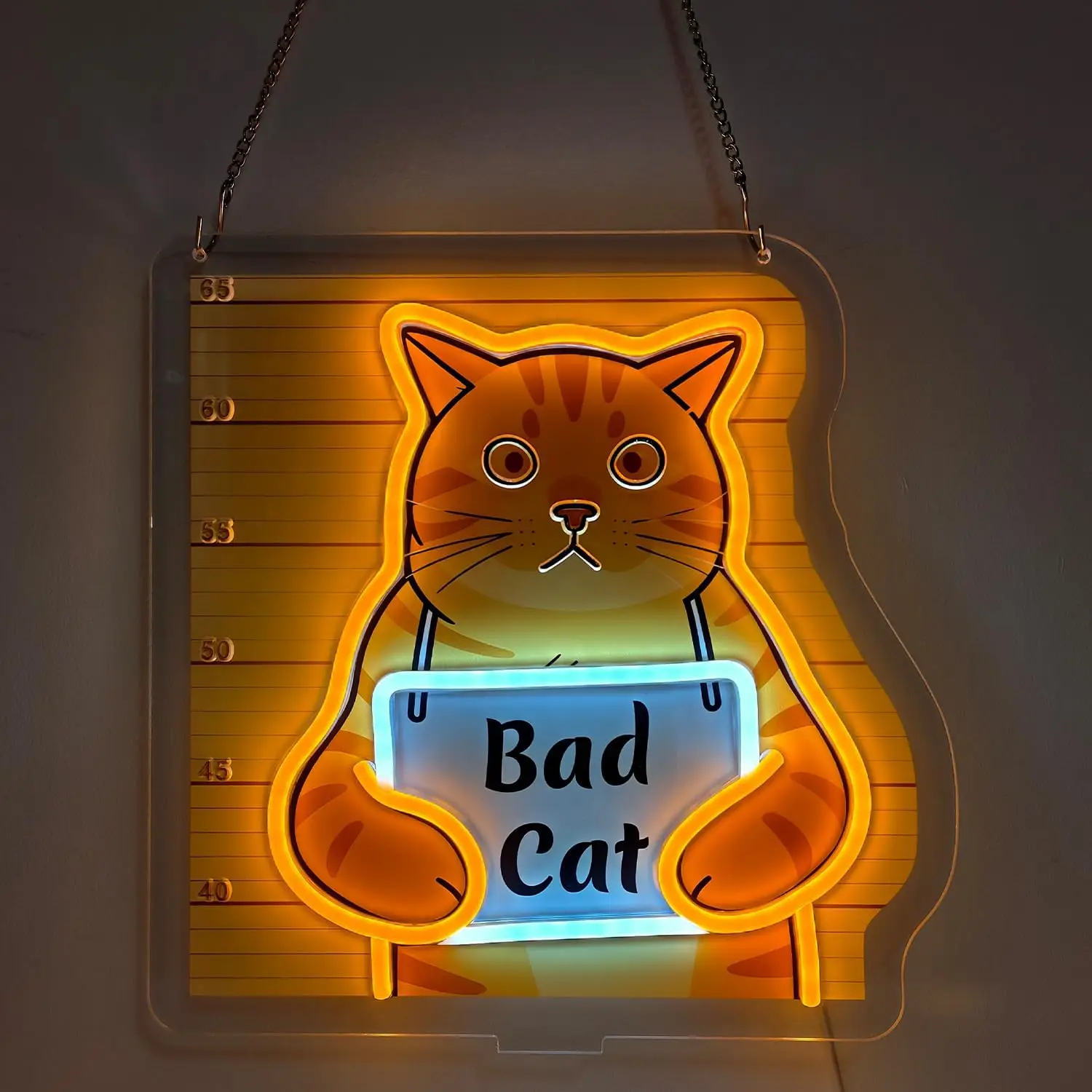 

Funny Cat Neon Sign USB Powered LED Light for Kid Room Bar Party Gaming Room Bedroom Aesthetic Decoration Gift Art Wall Light