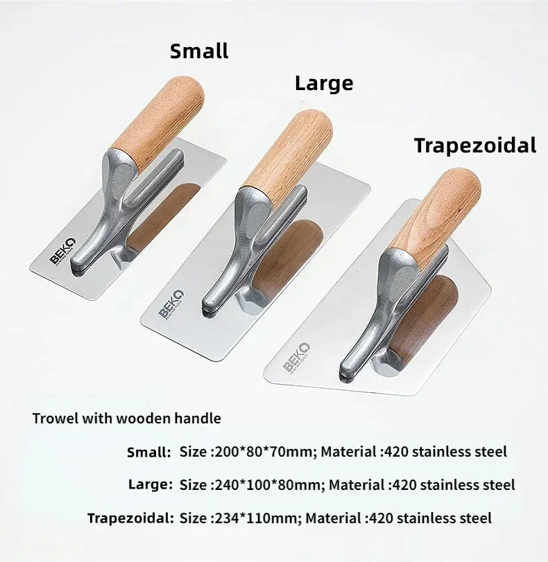 Stainless Steel Wall Plaster Dust Trowel Art Paint Trowel Drywall Tools