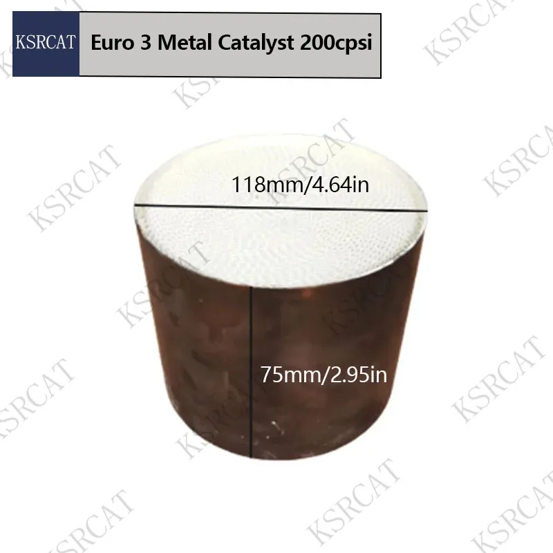 

Выхлопной катализатор EURO 3, 118x75 мм, 200-элементный металлический катализатор для очистки автомобильного газа