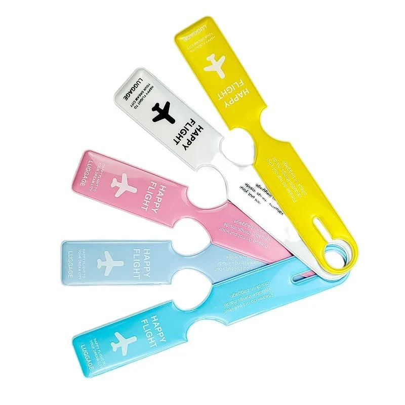 

PVC Aircraft Luggage Boarding Pass Luggage Tags Anti Loss Suitcase Tags Luggage Tag Name ID Address Label Travel Accessories