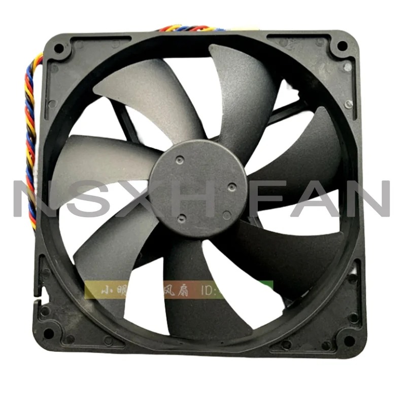 Ventilador de caja PWM ORIGINAL, 14CM, 12V, 0.80A, JDH14025B, 4 cables