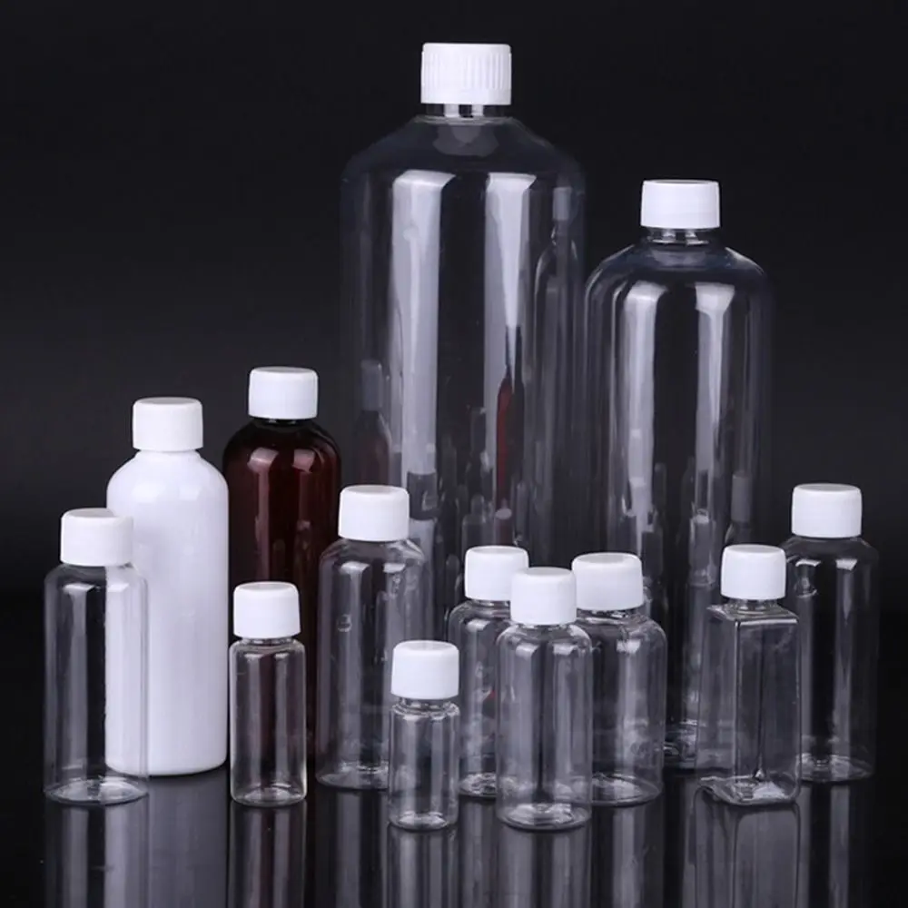 زجاجات بلاستيكية PET الختم ، حاويات مستحضرات التجميل ، زجاجة السفر الفارغة ، حاوية محلول ، زجاجات الختم ، 10 مللي ، 20 مللي ، 30 مللي ، 50 مللي ، 80 مللي ، 100 مللي ، 10 قطعة