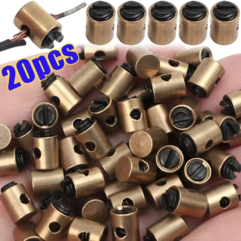 5/20Pcs Gold Stop Bolt Pin, Motorcycle Throttle & Clutch Core Limit Pin Motocross Bike ATV Beach Buggy