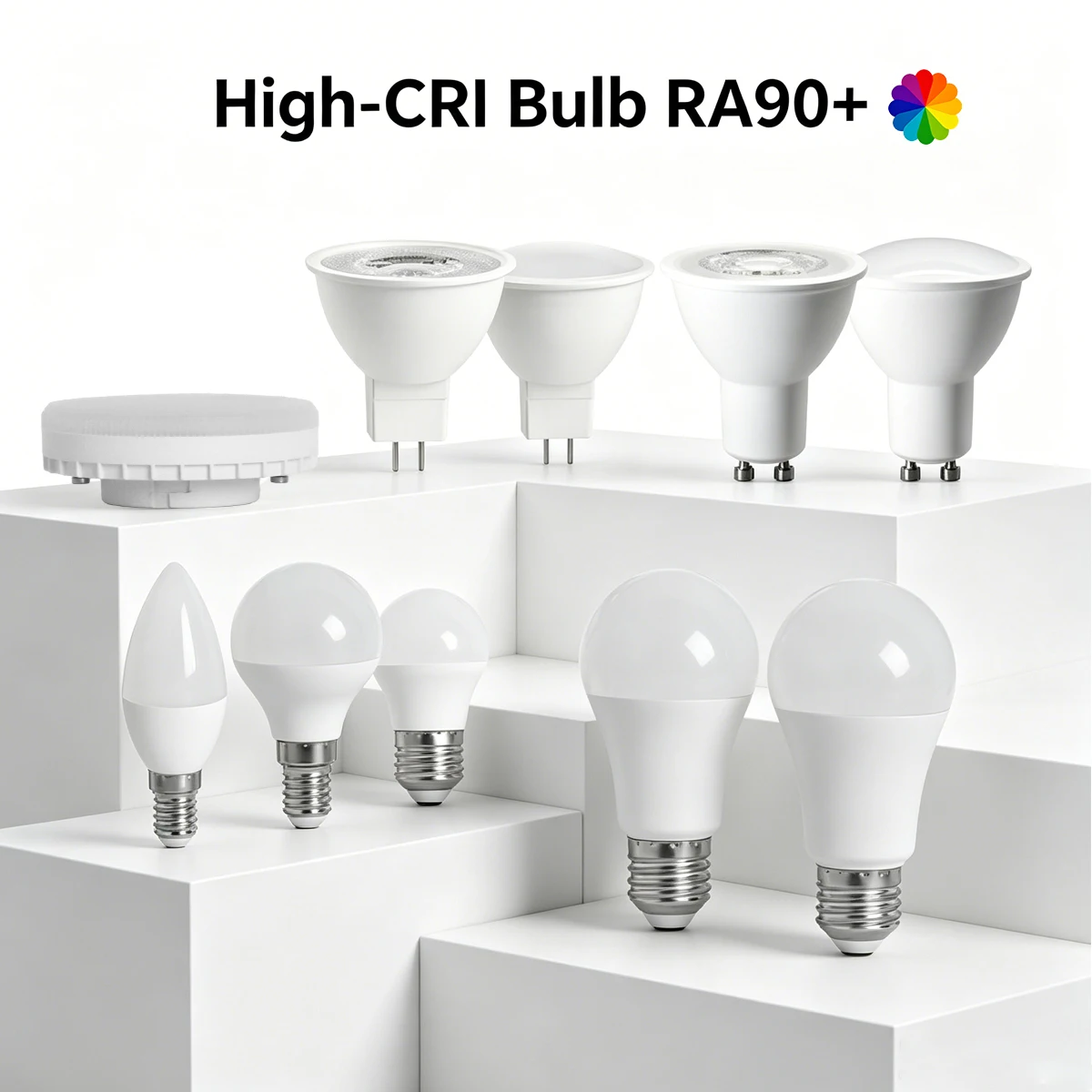 Full Spectrum Reading LED Bulbs CRI 90+ High Color Rendering Soft Glow Eye Protection Lamp 100-240V E27 for Reading Room Office