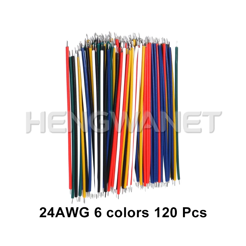 24 AWG Tinned Copper Electronic Jumper Wire For PCB And Breadboard Cable 6 Colors