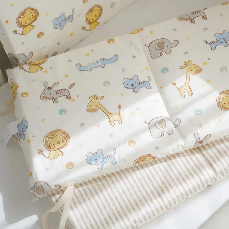 Baby Crib Bumpers 120x30cm Anti Collision Protector Soft Newborn Toddler Bed Teen Room Decor Cartoon Four Seasons Universal