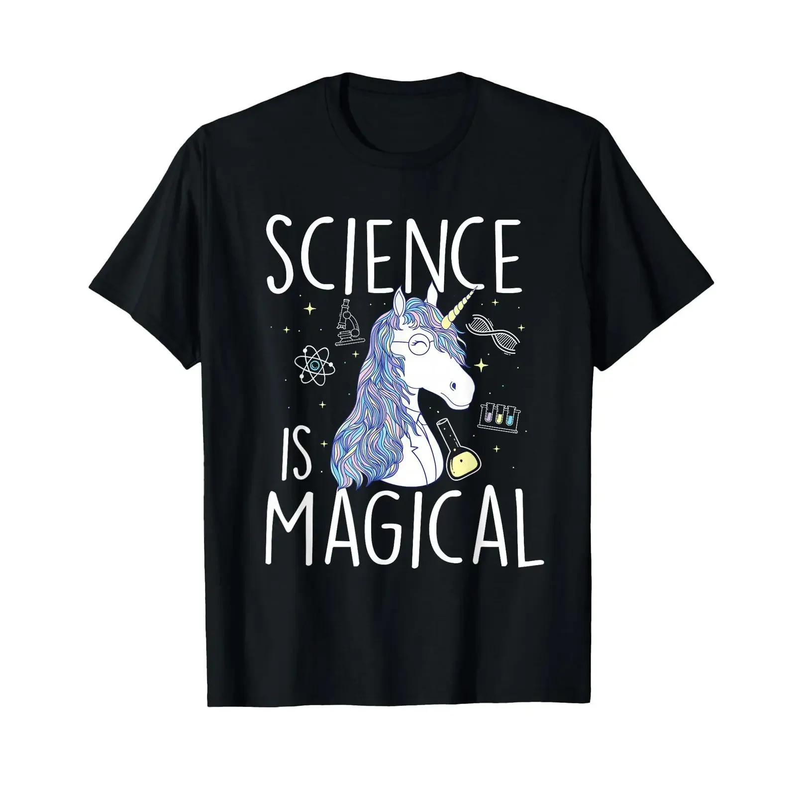 Science is Magical Fan Chemistry Student Biologist T Shirt vintage Washed fashion Soft designer clothes Casual Breathable