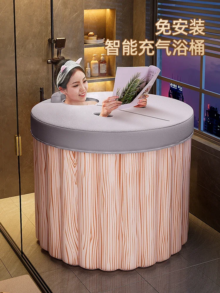 Baignoire auto-gonflable pliable pour la maison