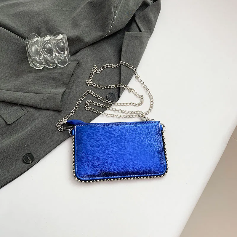 Wielokolorowe torby Crossbody dla kobiet modna kopertówka z łańcuszkiem torebki na telefon komórkowy podróżna torba na ramię na wakacje Sac A Main Female