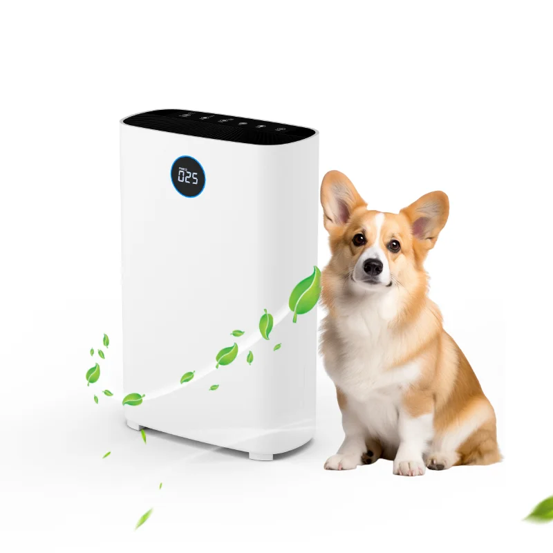

OEM/ODM Room Smart Air Purifier for Home Bedroom With True HEPA Filter Air Purifier for Allergens Pets Smoke Quiet Air Cleaner