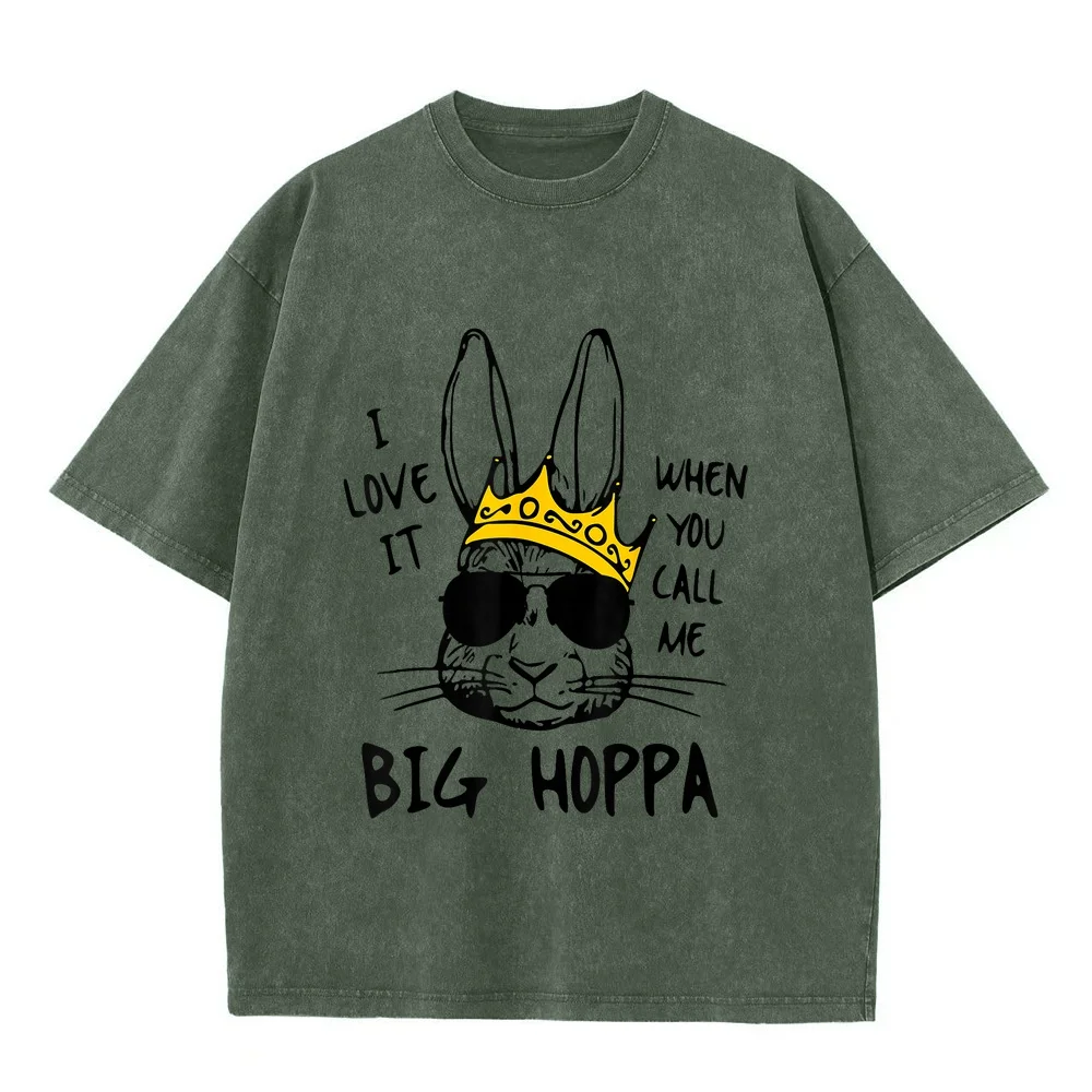 I Love It When You Call Me Big Hoppa Bunny Easter Kids T-Shirt Camiseta Hombre Одежда Korean Reviews Many Men's Clothes Funny
