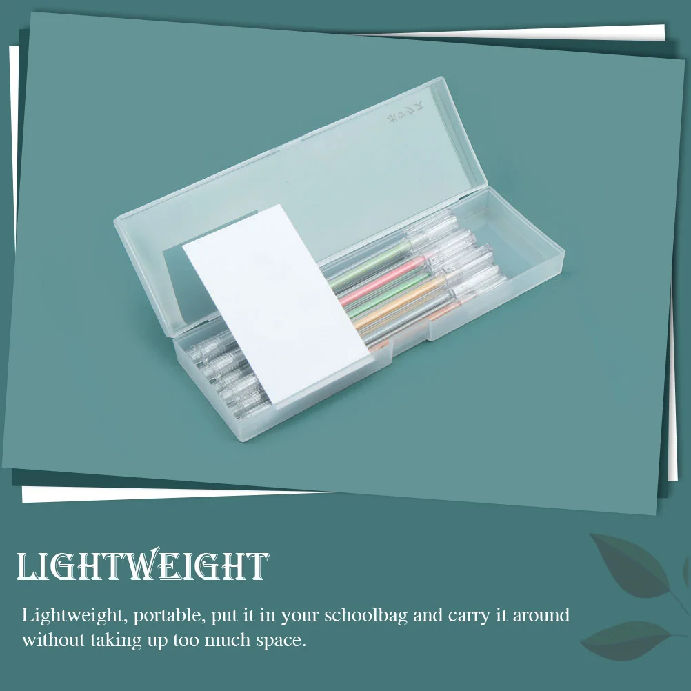 

Premium Pencil Box Large Capacity Stationery Organizer Lightweight Portable Useful for Classroom Office Supplies