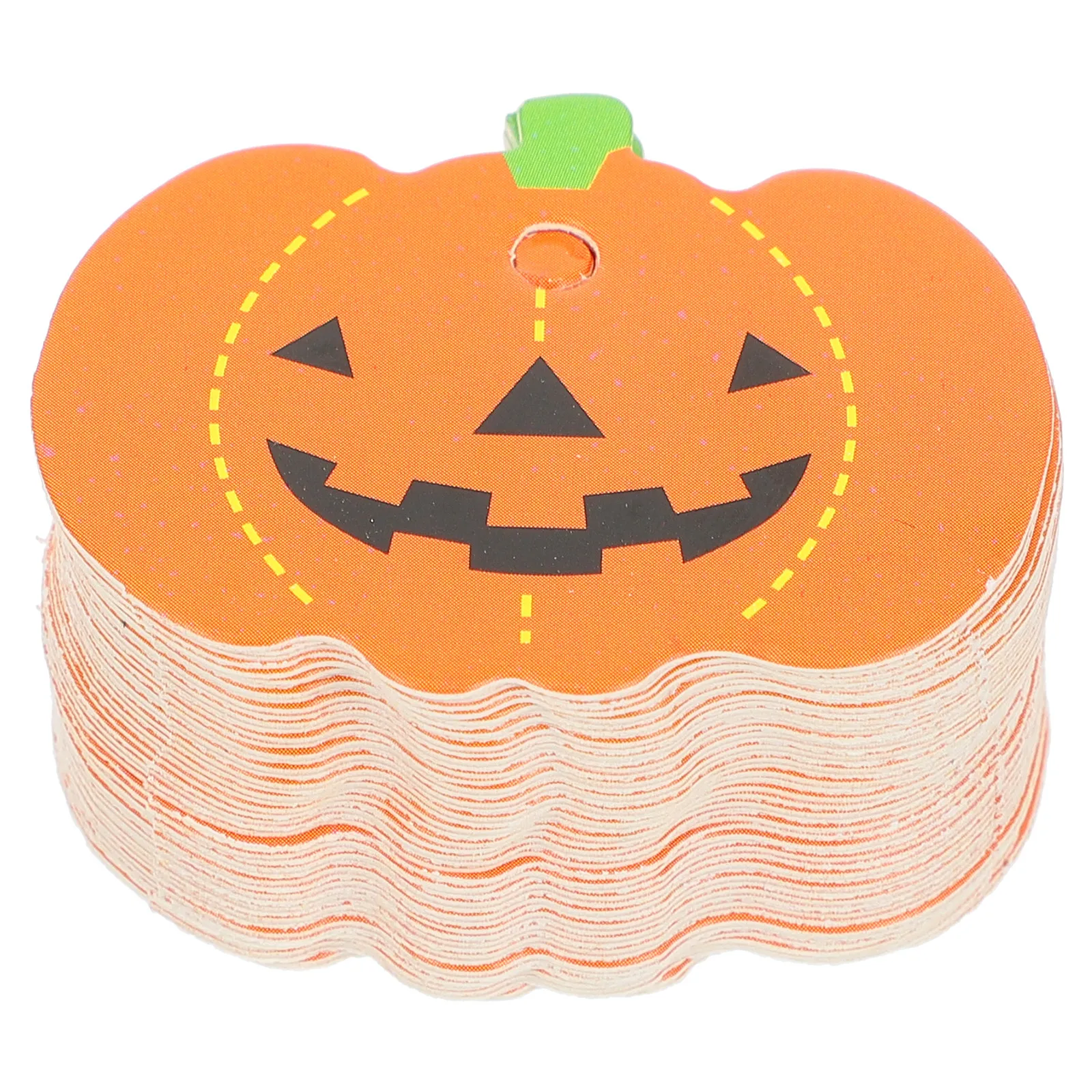 50Pcs Halloween Pumpkin Hanging Tags Eco Friendly Paper Gift Tags for Invitations Gift Wraps Bookmarks Pumpkin Decoration