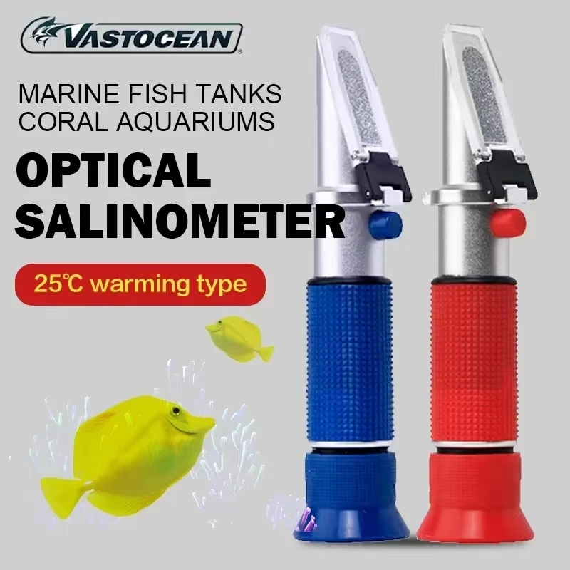 

Vastocean Saltwater Refractometer, Optical hydrometer, Salinity Meter for Marine Aquarium Part