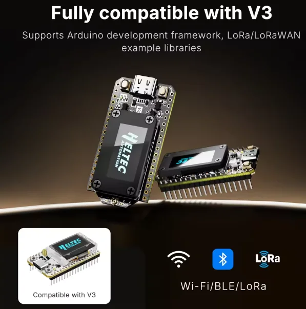 Heltec WiFi LoRa 32 V4 R8 V4.3.1 Meshcore GPS SX1262 0.96inch OLED Display Solar Powered Mesh Network BLE 28dBm Module