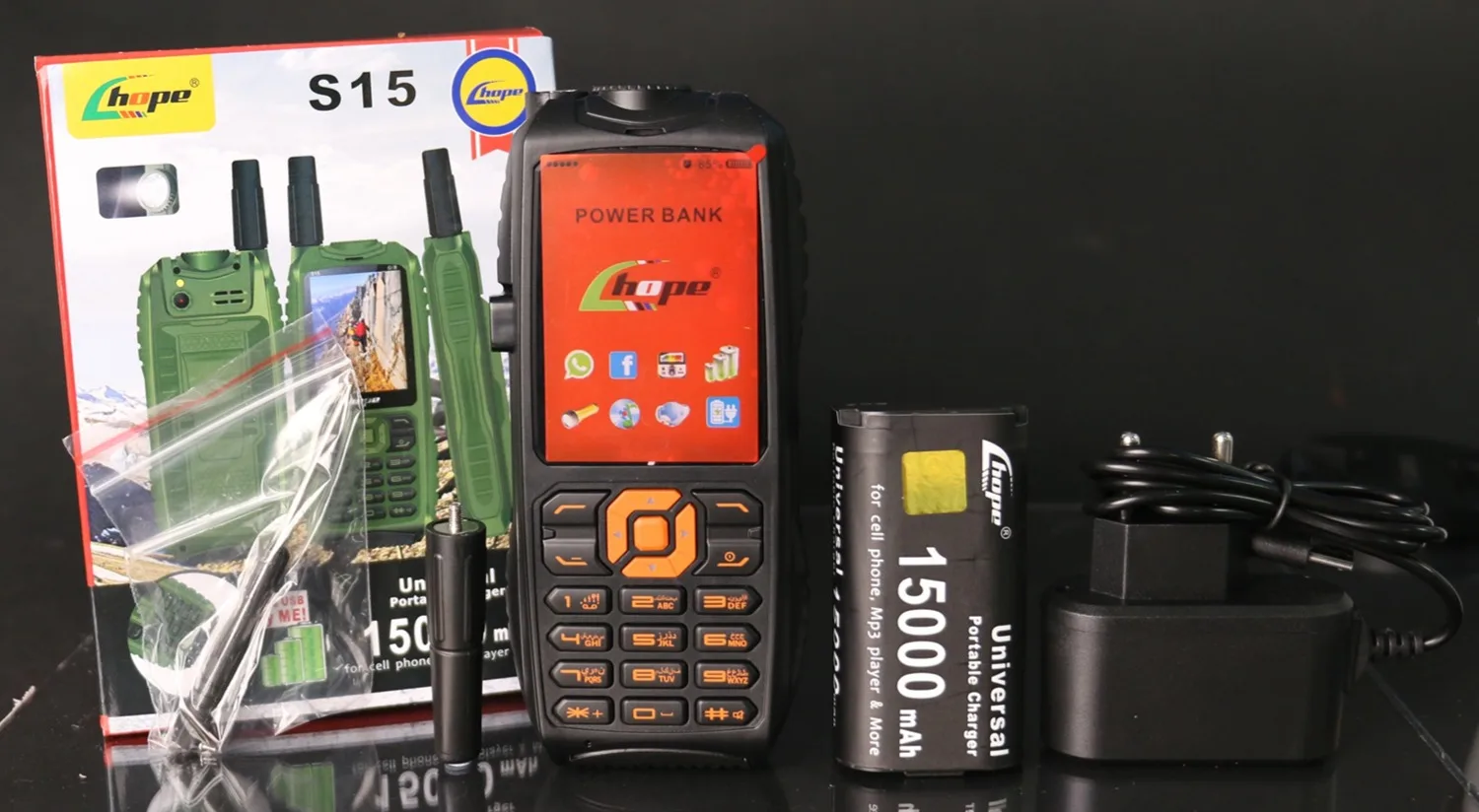 Military Shockproof Phone With Big Battery 3 SIM SOS Button Loud Voice Speed Dial Built In Clip Rugged Feature Phone For Elderly