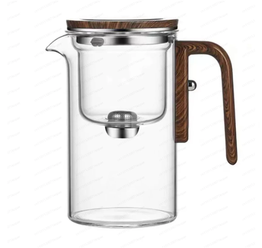

Glass Teapot With Infuser One Click Magnetic Suction Tea Making Artifact Water Separation Spout Tea Maker Kettle For Tea 520ml