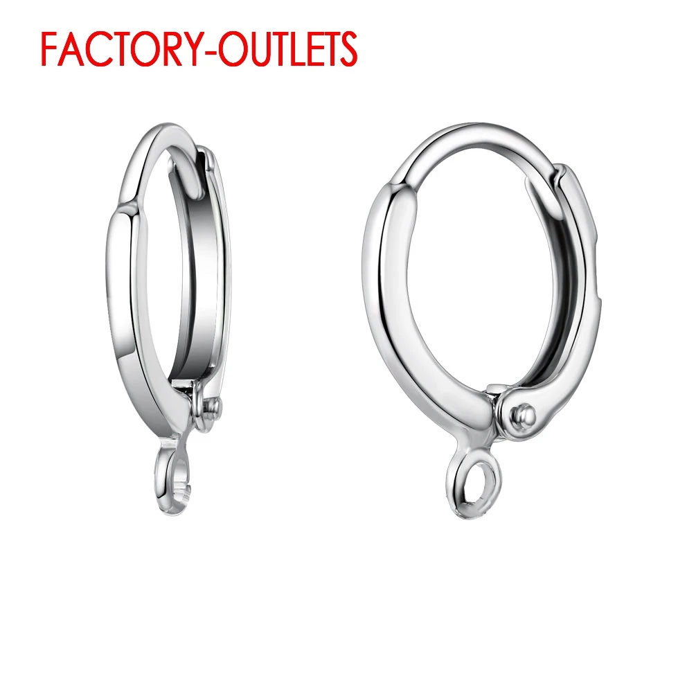 New Arrival 925 Sterling Silver Earring Findings For DIY Jewelry 50PCS/lot Earring Hook Jewelry Accessories For Women