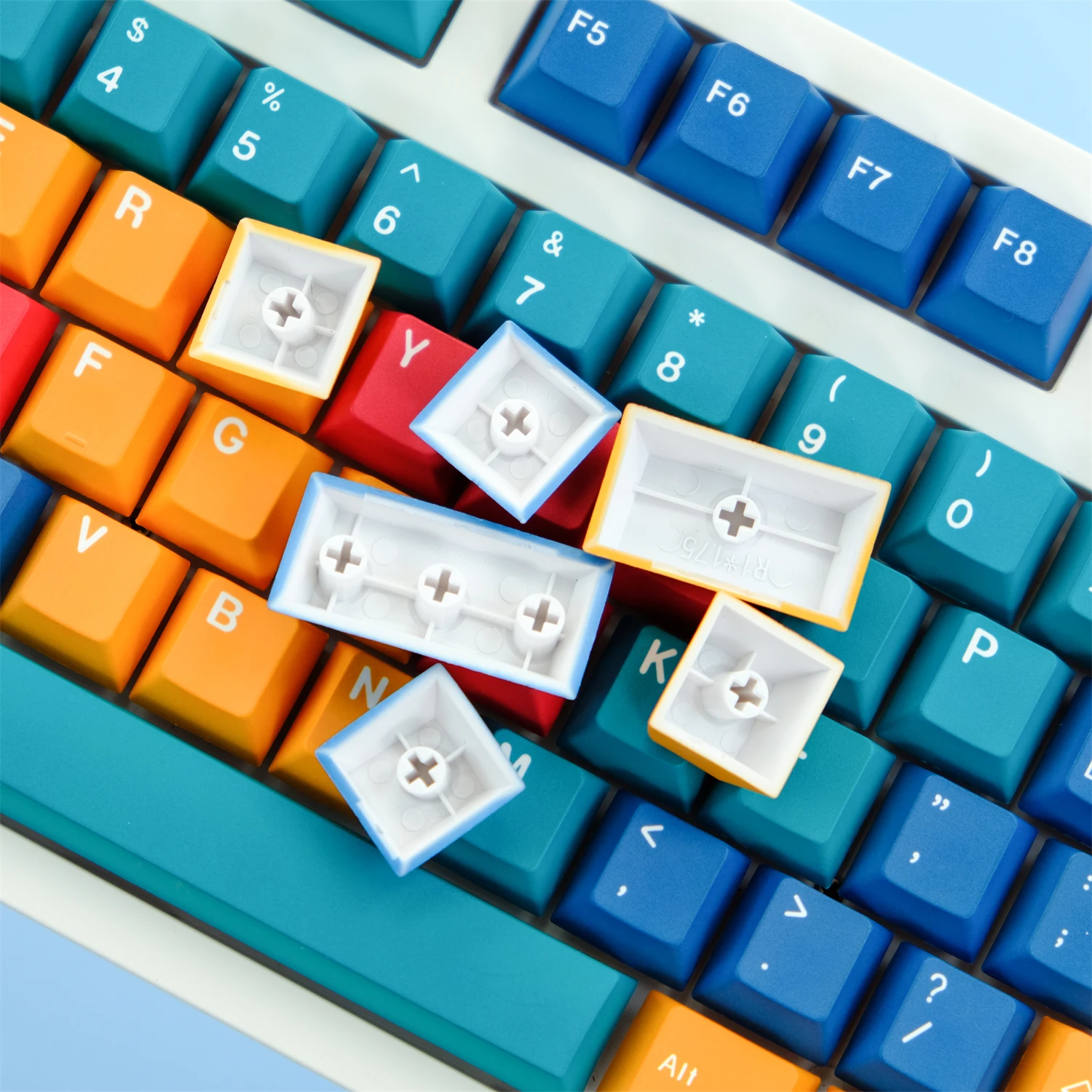 129 Keys GMK Color Panels Keycaps Cherry Profile Keycap PBT Dye Sublimation Key Cap For MX Mechanical Keyboard 61 68 75 84 87 96