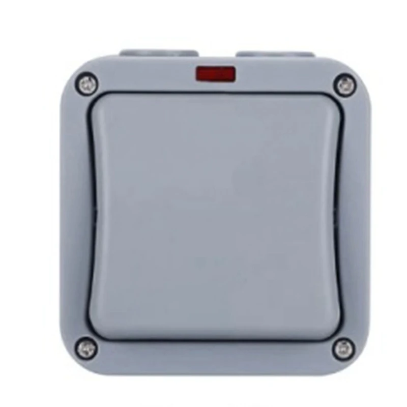 IP66 Wall Electrical Switch 220V Light Waterproof On Off Security Button With Fixation Night In The Pc Power