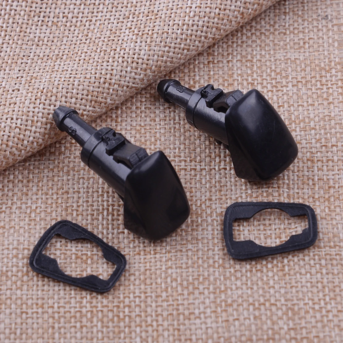 DWCX New 2pcs Front Car Windshield Wiper Washer Water Spray Jet Nozzle For Hyundai ix35 Tucson Equus Accent Sonata Kia